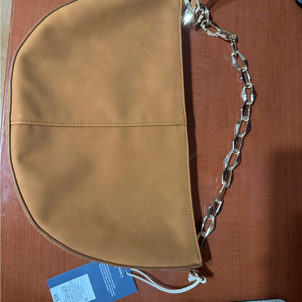 Universal Thread Camel Shoulder Bag with Chain Strap